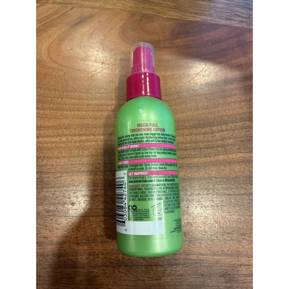 Garnier Fructis Style Mega Full Thickening Lotion Extra Strong Hold Hair 5 fl oz